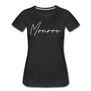 Monroe County Cursive Women's T-Shirt - black