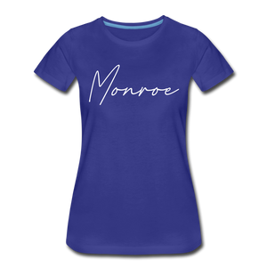 Monroe County Cursive Women's T-Shirt - royal blue