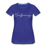 Montgomery County Cursive Women's T-Shirt - royal blue