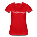 Montgomery County Cursive Women's T-Shirt - red