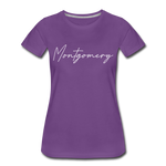 Montgomery County Cursive Women's T-Shirt - purple