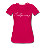 Montgomery County Cursive Women's T-Shirt - dark pink