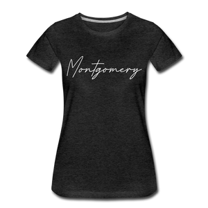 Montgomery County Cursive Women's T-Shirt - charcoal gray