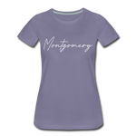 Montgomery County Cursive Women's T-Shirt - washed violet