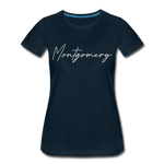 Montgomery County Cursive Women's T-Shirt - deep navy