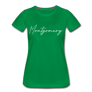 Montgomery County Cursive Women's T-Shirt - kelly green