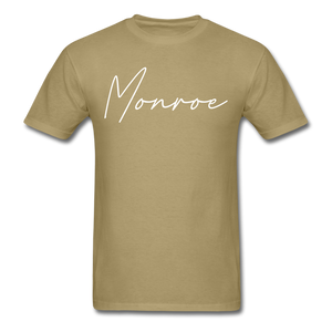 Monroe County Cursive T-Shirt - khaki