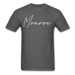Monroe County Cursive T-Shirt - charcoal