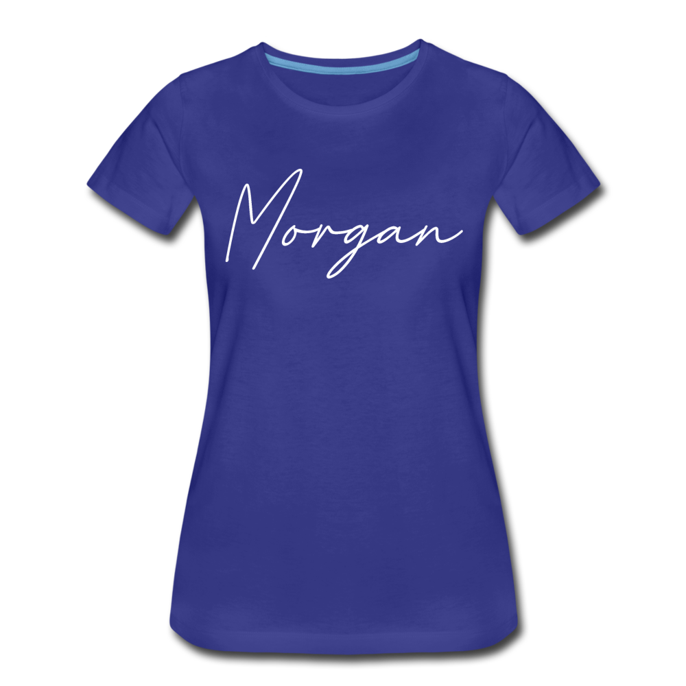 Morgan County Cursive Women's T-Shirt - royal blue