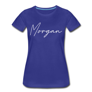 Morgan County Cursive Women's T-Shirt - royal blue