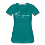 Morgan County Cursive Women's T-Shirt - teal