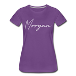 Morgan County Cursive Women's T-Shirt - purple