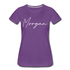 Morgan County Cursive Women's T-Shirt - purple