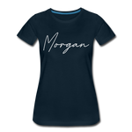 Morgan County Cursive Women's T-Shirt - deep navy