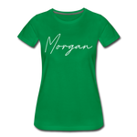 Morgan County Cursive Women's T-Shirt - kelly green