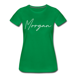 Morgan County Cursive Women's T-Shirt - kelly green