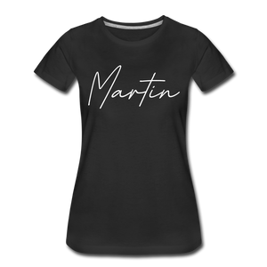 Martin County Cursive Women's T-Shirt - black