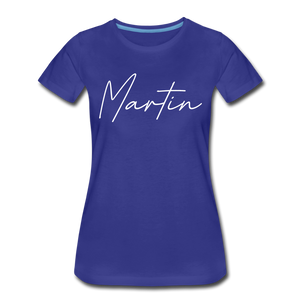 Martin County Cursive Women's T-Shirt - royal blue