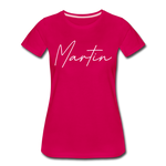 Martin County Cursive Women's T-Shirt - dark pink