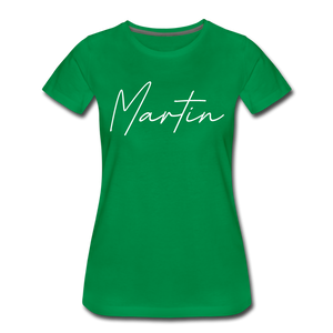 Martin County Cursive Women's T-Shirt - kelly green