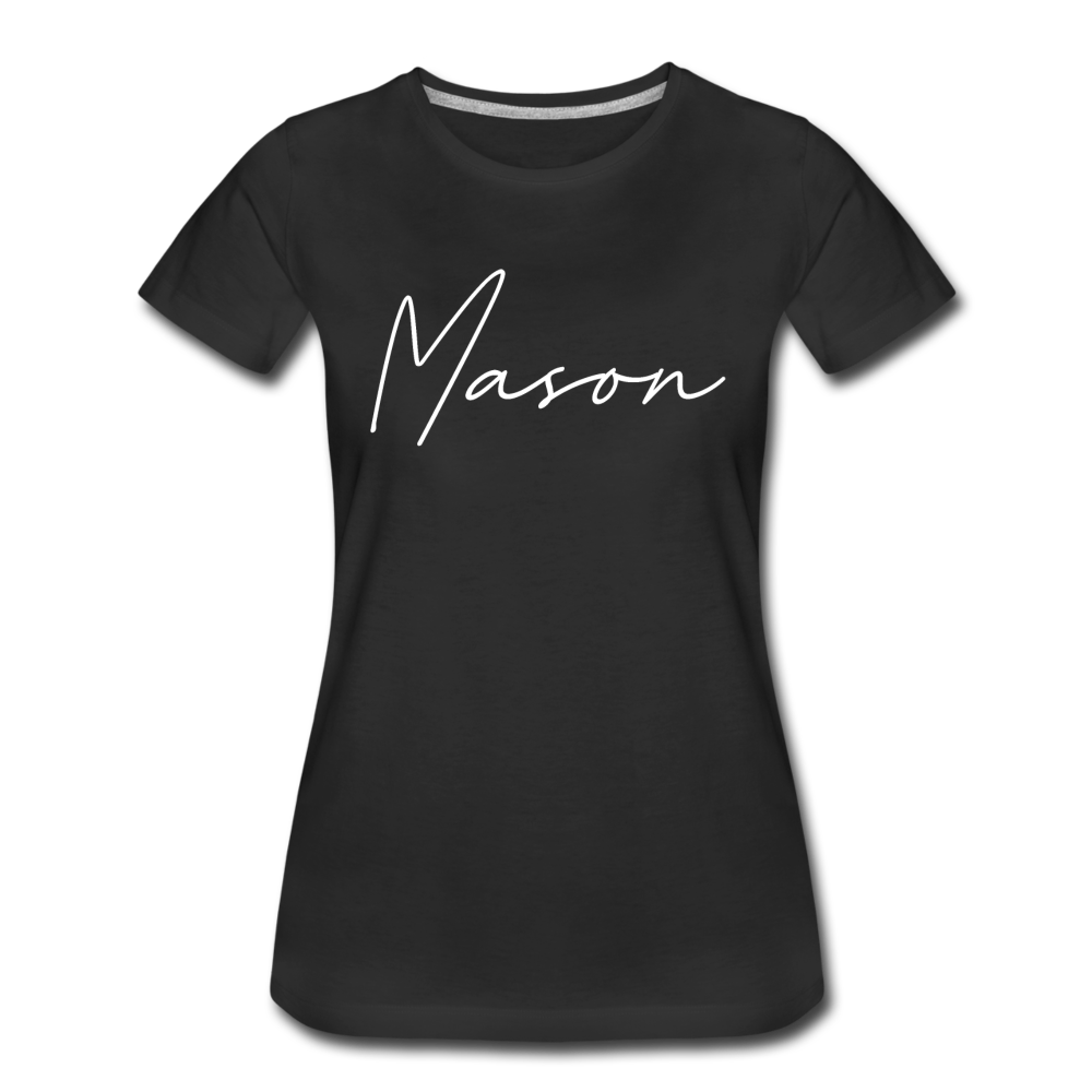 Mason County Cursive Women's T-Shirt - black