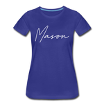 Mason County Cursive Women's T-Shirt - royal blue