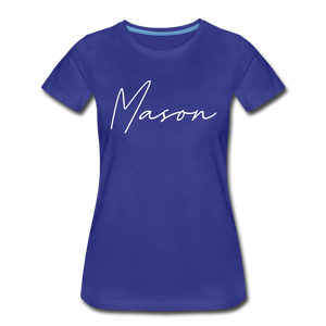 Mason County Cursive Women's T-Shirt - royal blue
