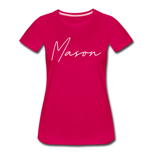 Mason County Cursive Women's T-Shirt - dark pink