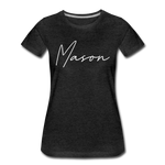 Mason County Cursive Women's T-Shirt - charcoal gray