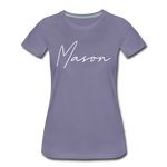 Mason County Cursive Women's T-Shirt - washed violet