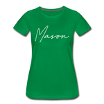 Mason County Cursive Women's T-Shirt - kelly green