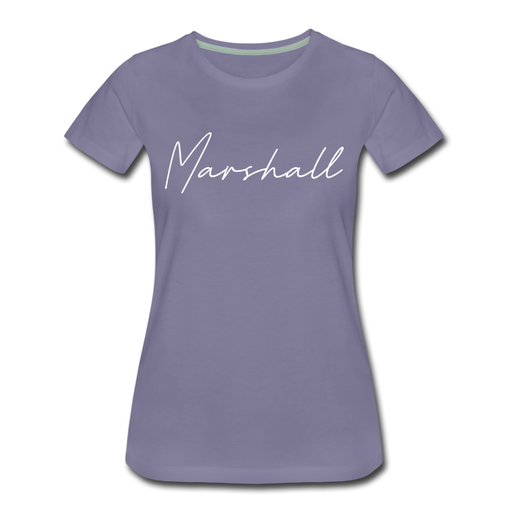 Marshall County Cursive Women's T-Shirt - washed violet