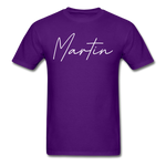 Martin County Cursive T-Shirt - purple