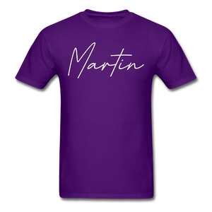 Martin County Cursive T-Shirt - purple