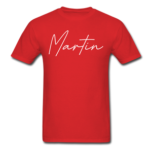 Martin County Cursive T-Shirt - red
