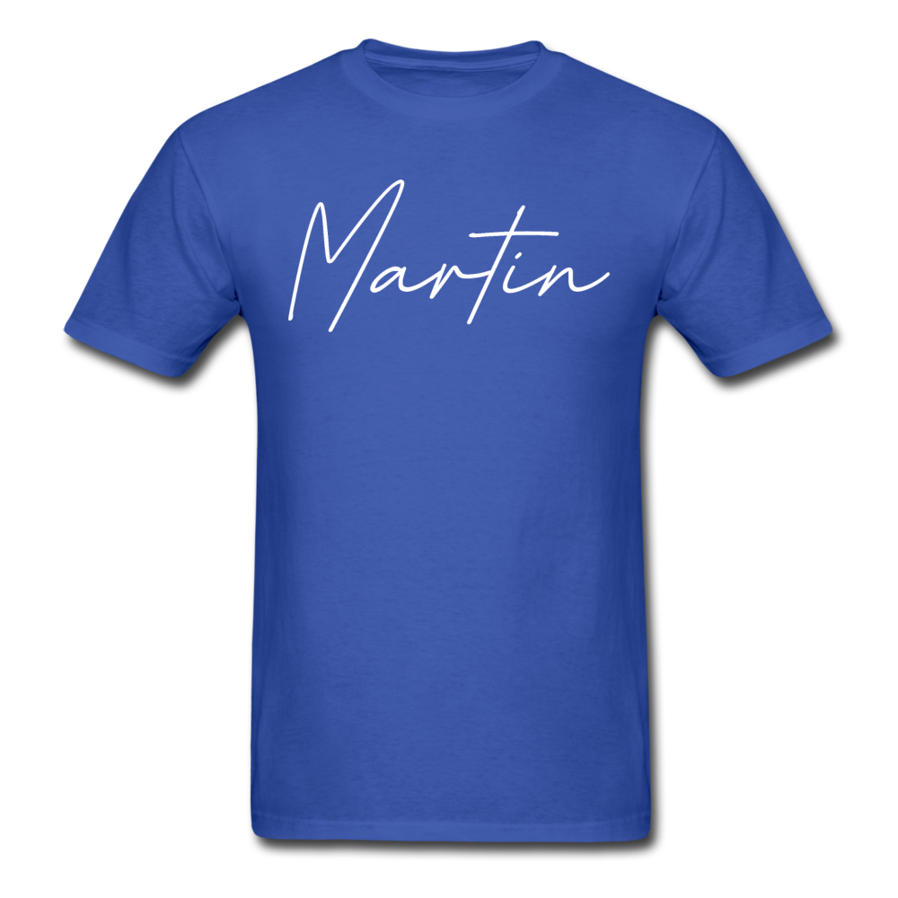 Martin County Cursive T-Shirt - royal blue