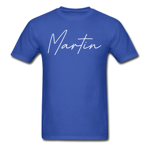 Martin County Cursive T-Shirt - royal blue