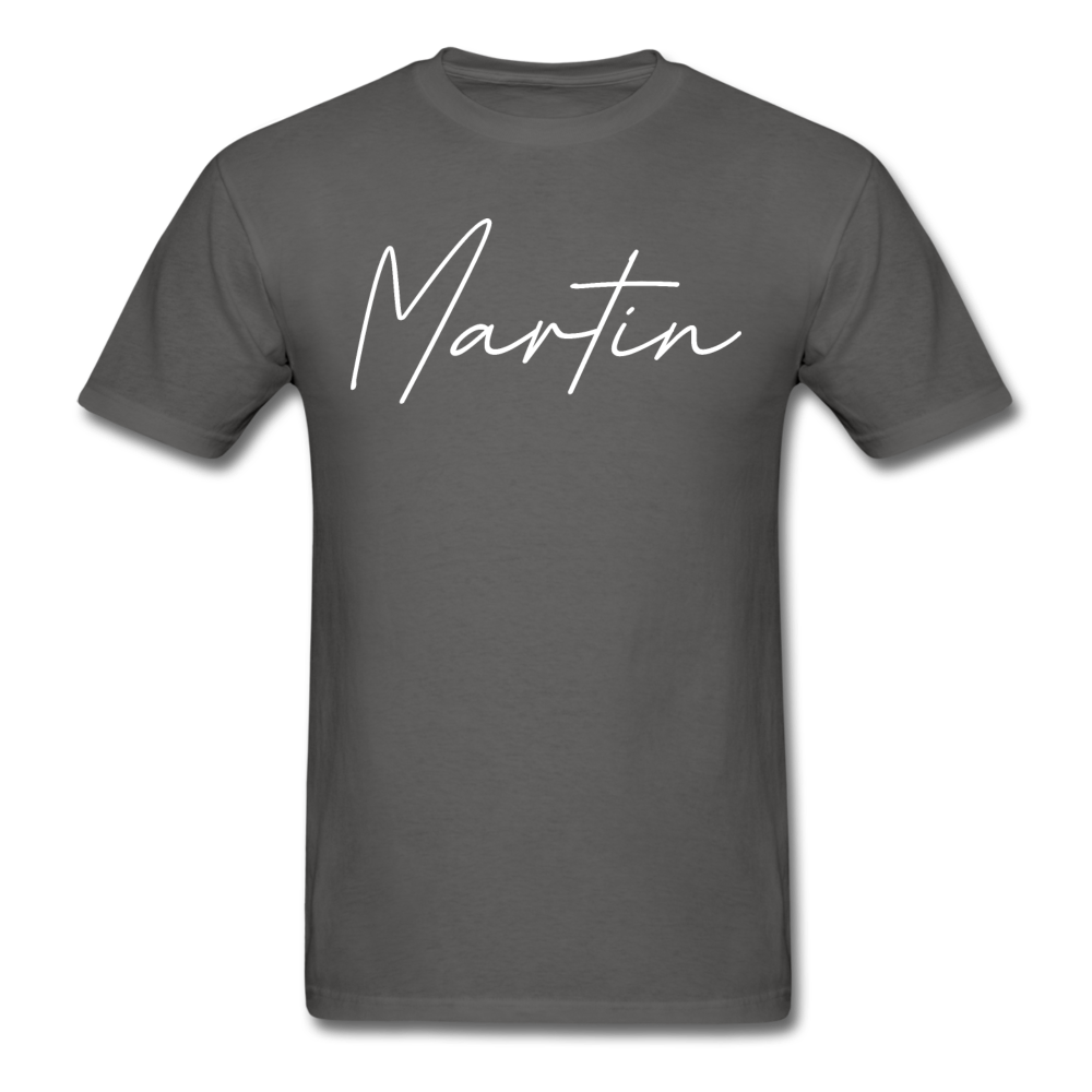 Martin County Cursive T-Shirt - charcoal