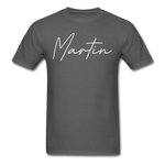 Martin County Cursive T-Shirt - charcoal