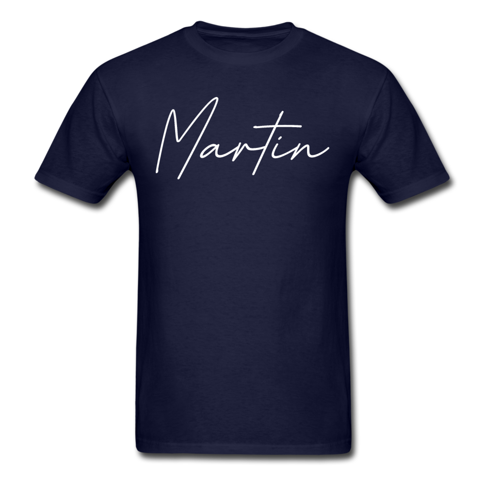 Martin County Cursive T-Shirt - navy