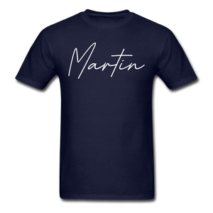 Martin County Cursive T-Shirt - navy