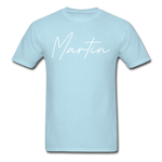 Martin County Cursive T-Shirt - powder blue