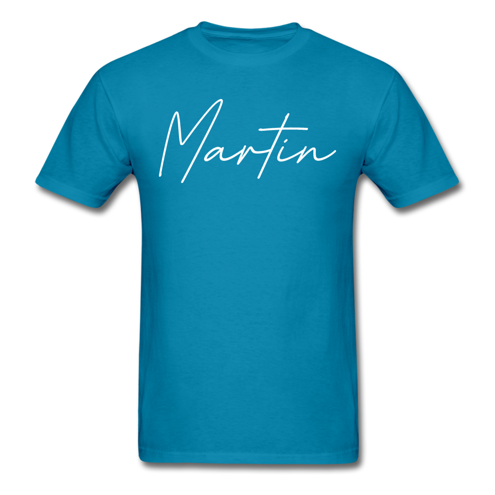 Martin County Cursive T-Shirt - turquoise