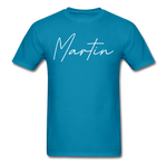 Martin County Cursive T-Shirt - turquoise