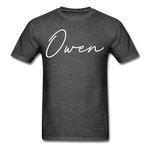 Owen County Cursive T-Shirt - heather black