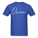 Owen County Cursive T-Shirt - royal blue