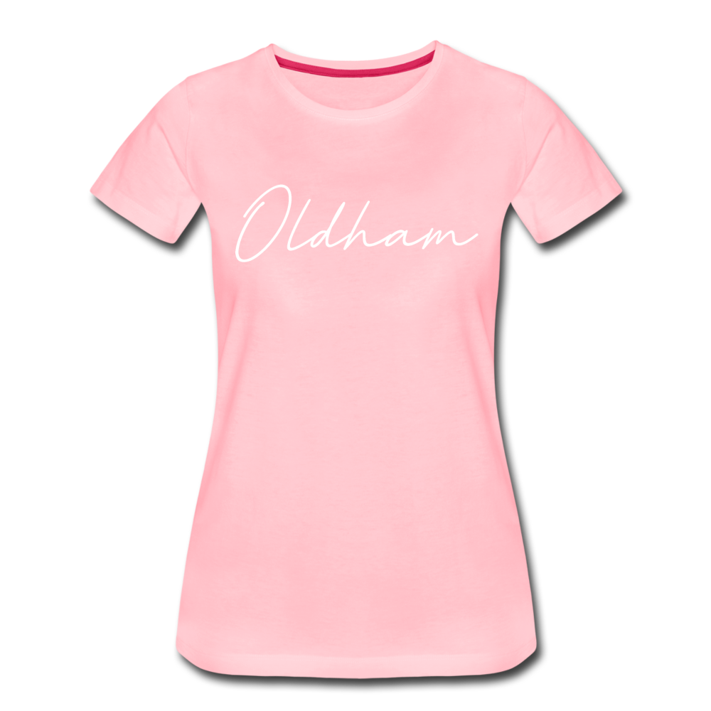 Oldham County Cursive Women's T-Shirt - pink