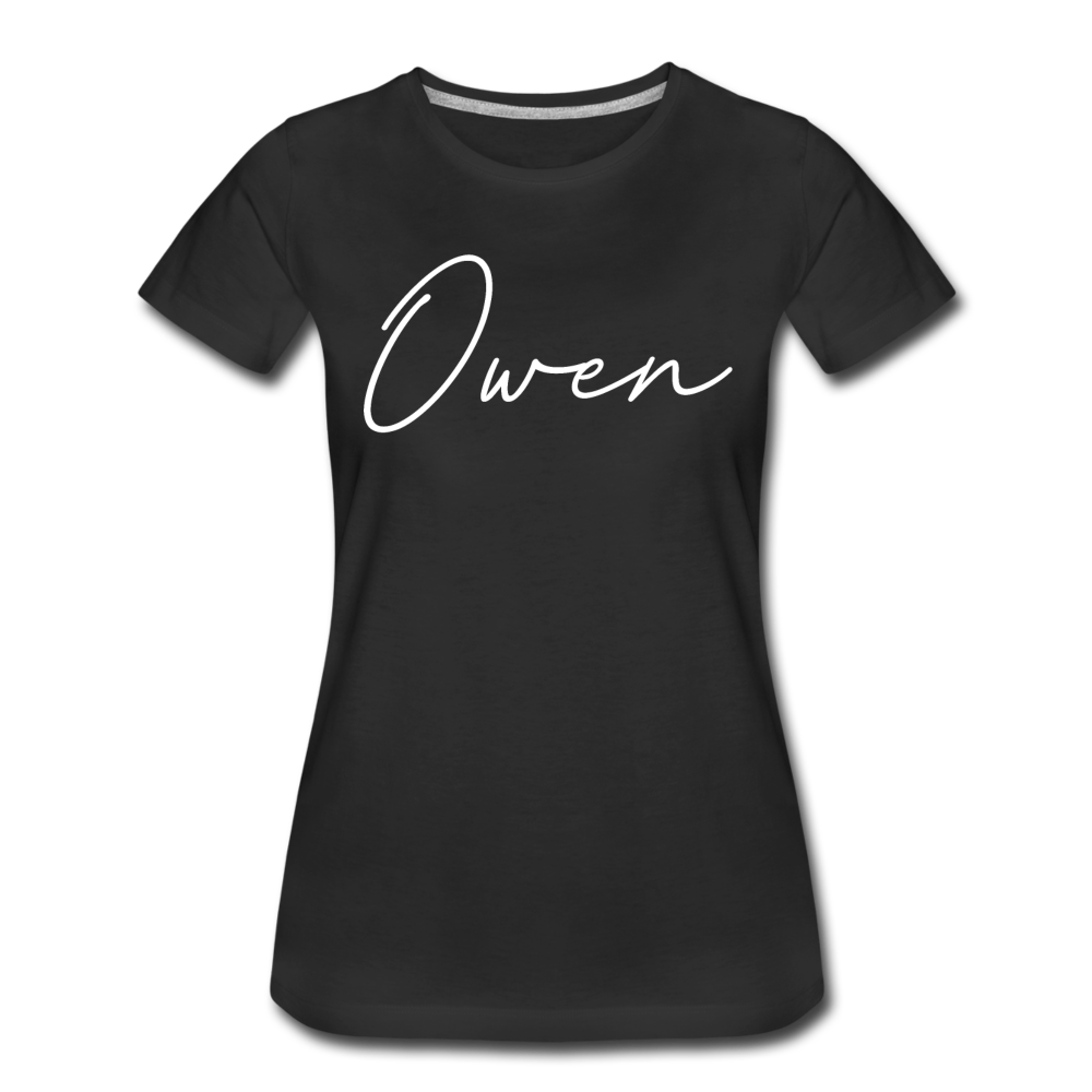 Owen County Cursive Women's T-Shirt - black