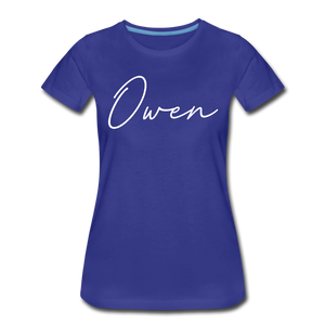 Owen County Cursive Women's T-Shirt - royal blue