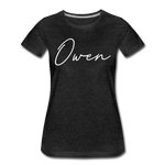 Owen County Cursive Women's T-Shirt - charcoal gray